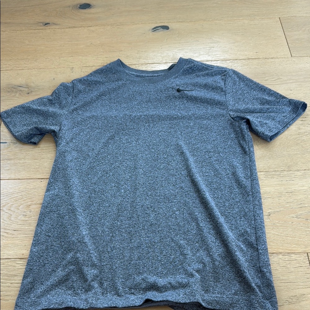 Nike Gray Short Sleeve Tee with Swoosh